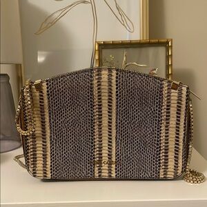 Chic Vince Camuto Snake Print Shoulder Bag